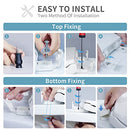 WSSROGY Elongated Toilet Seat, Slow Close Toilet Seat with Cover, Easy Install - Brand New