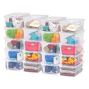 IRIS USA 20-Pack 6 Qt Storage Bins with Lids, Clear, Stackable B07DFBSTFR - Brand New