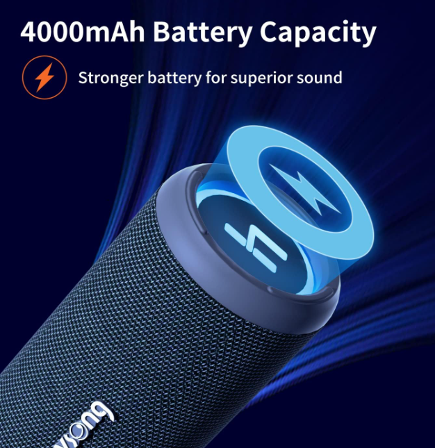 HEYSONG M20P-BLK Waterproof Bluetooth Speaker Black - Like New