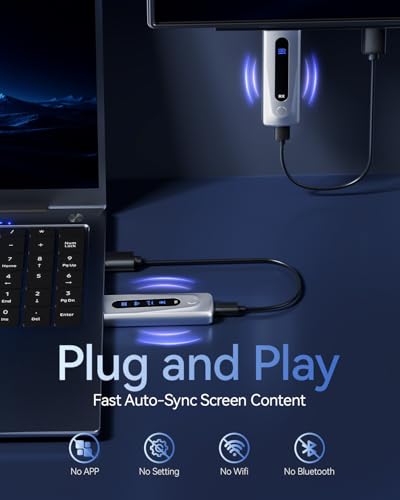 ROSH 2025 UPGRADED WIRELESS HDMI TRANSMITTER RECEIVER 328FT/100M - SILVER - Like New