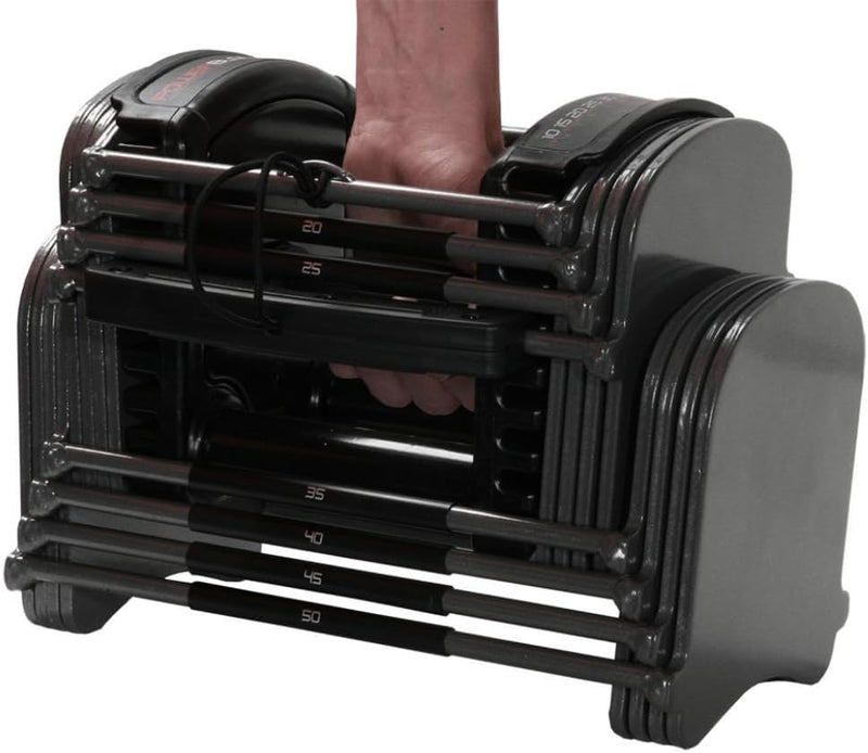 POWERBLOCK SPORT 50 ADJUSTABLE DUMBBELL, 50 LBS (SINGLE) - BLACK/GRAY - Like New