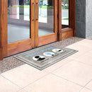 39845288102400036 APACHE MILLS FASHIONABLE DELUXE "PRECAUTIONS" MAT- GRAY - Brand New