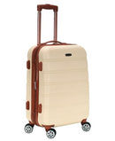 ROCKLAND MELBOURNE HARDSIDE EXPANDABLE CARRY-ON 20" - WHITE - Brand New