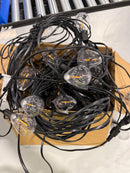 GENERIC 100FT SOLAR LED SHATTER PROOF S11 OUTDOOR STRING LIGHTS - BLACK - Like New