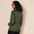 AMAZON ESSENTIALS WOMEN'S LIGHTWEIGHT PUFFER JACKET SIZE: WOMEN XL DARK OLIVE - Brand New