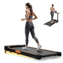 ACTFLAME WALKING PAD WITH INCLINE PORTABLE TREADMILL 2.5HP TM-500 - BLACK/ORANGE - Like New