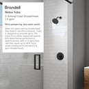 BRONDELL NEBIA HIGH PRESSURE SHOWER HEAD YUBA NE80 FIXED - MATTE BLACK - Like New