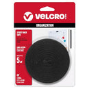 VELCRO BRAND VELCRO Brand 5 Ft x 3/4 In Tape Roll with Adhesive 90086 - BLACK - Brand New