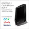 NETGEAR NIGHTHAWK CABLE MODEM AND WIFI 6 ROUTER COMBO CAX80 - BLACK - Like New