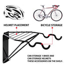 CARTMAN Bike Hanger Wall Mount Horizontal Foldable Bicycle Holder - Brand New