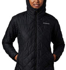 WOMEN'S COLUMBIA COPPER CREST™ QUILTED LONG JACKET BLACK X-LARGE - Brand New