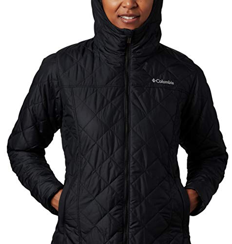 XK0551-010 COLUMBIA WOMEN'S COPPER CREST LONG JACKET BLACK SMALL - Brand New