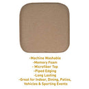Sweet Home Collection Chair Cushion Memory Foam Pads Honeycomb Pattern 2 Pack - Brand New