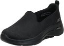 Skechers Women's Go Walk Arch Fit Sneakers 124401 Black - SIZE 9 Like New