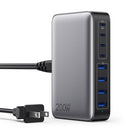 GKUTW USB C CHARGER 200W USB C CHARGER BLOCK UPGRADED GAN III 8-PORT - BLACK - Brand New