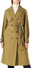THE DROP NOA TRENCH COAT SIZE MEDIUM - SIZE: WOMEN S - MARTINI OLIVE - Brand New