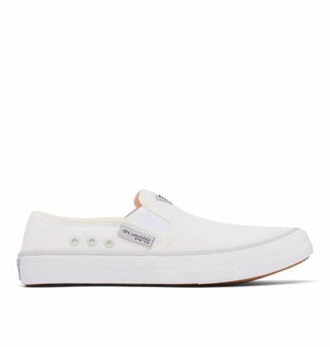 COLUMBIA WOMEN'S SLACKWATER BREEZE SLIP PFG BOAT SHOE WHITE SIZE 12 - Brand New