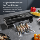 MESLIESE VACUUM SEALER MACHINE 6-IN-1 COMPACT FOOD PRESERVATION SYSTEM - GRAY - Like New