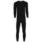 US ARMY MENS WINTER ULTRA-SOFT TOP & BOTTOM LONG UNDERWEAR SET - L - BLACK - Brand New
