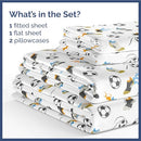 CGK UNLIMITED KIDS FULL SIZE SOCCER BED SHEETS - 4 PIECE SOCCER SHEET SET - Brand New