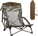 TR Low Camping Chair - Lightweight Heavy Duty Portable (Camo) - Brand New