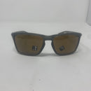 OAKLEY SYLAS MEN'S SUNGLASSES - GRAY FRAME, BROWN LENS/OAKLEY LOGO 57-17-142 - Like New