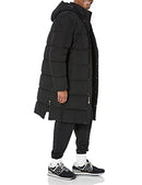 AMAZON ESSENTIALS MENS HOODED LONG PUFFER COAT MEN 3XL - BLACK - Like New