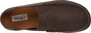 OK10128 OLUKAI MOLOA MEN'S PREMIUM LEATHER SHOES, SIZE 9 - DARK WOOD/JAVA - Like New