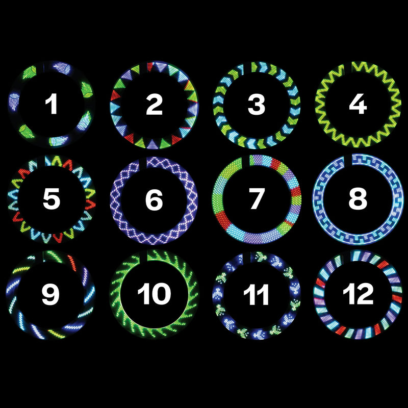 BRIGHTZ SHAPEBRIGHTZ LED BIKE SPOKE LIGHT MOTION 12 PATTERNS - MUTICOLOR - Like New