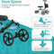 ELENKER STEERABLE PORTABLE KNEE WALKER 10" WHEELS - BLUE - Brand New