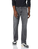 AMAZON ESSENTIALS MEN'S STRAIGHT-FIT BOOTCUT JEAN - SIZE 36W X 29L - WASHED GRAY - Brand New