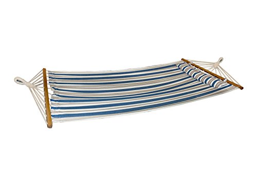 Bliss Hammocks 48" Wide Caribbean Hammock w/Pillow, Nautical Stripe - Like New
