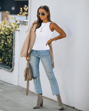 KEEPBEAUTY WOMENS HALTER TOPS SUMMER SLEEVELESS SHIRTS SEXY HIGH NECK - WHITE - Brand New