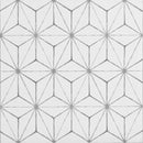 FloorPops FP2481 Kikko Peel Stick Floor Tiles, White & Off-White - Brand New