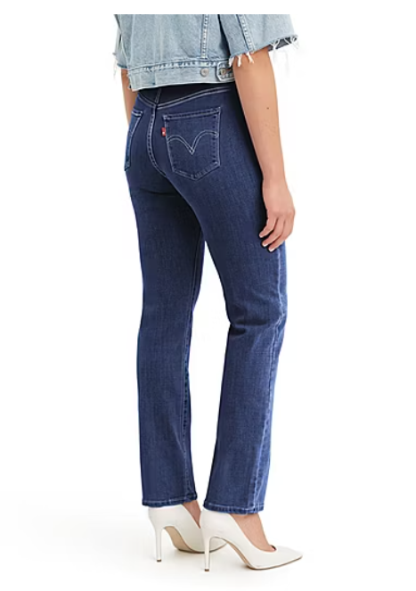 LEVI'S® WOMENS MID RISE CLASSIC STRAIGHT JEAN - SIZE: WOMEN 30X30 - COBALT HAZE - Brand New