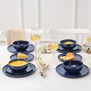 Vicrays Ceramic Dinnerware Set 16 Dinner Plates Dessert Plates Salad Bowls - Brand New