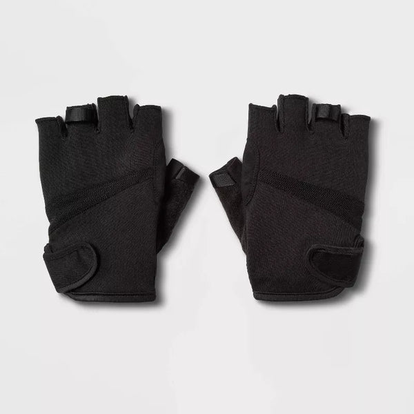 ALL IN MOTION MEN'S STRENGTH TRAINING GLOVES - SIZE: MEN XL - BLACK - Like New