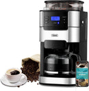 GEVI 10-CUP COFFEE MAKER GRINDER GRIND BREW MACHINE BURR GRINDER COMBO - BLACK - Like New