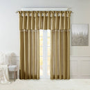 MADISON PARK NATALIE SOLID POLYESTER DARKENING TWISTED TAB - BRONZE - Like New