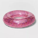SUN SQUAD™ 36" INFLATABLE GLITTER SWIM TUBE - PINK - SUN SQUAD™ - PINK - Like New
