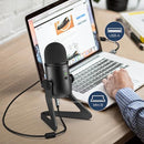 FIFINE IFINE USB PODCAST MICROPHONE RECORDING STREAMING CONDENSER GAMING - BLACK - Like New