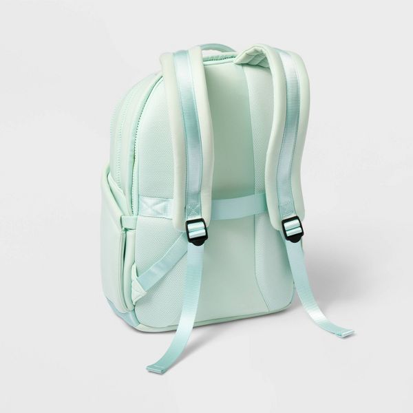 ALL IN MOTION 14L FAUX NEOPRENE BACKPACK - MINT GREEN - Scratch & Dent