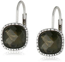 THE SAK BLACK AND SILVER CRYSTAL DROP EARINGS BLACK/SILVER - Like New