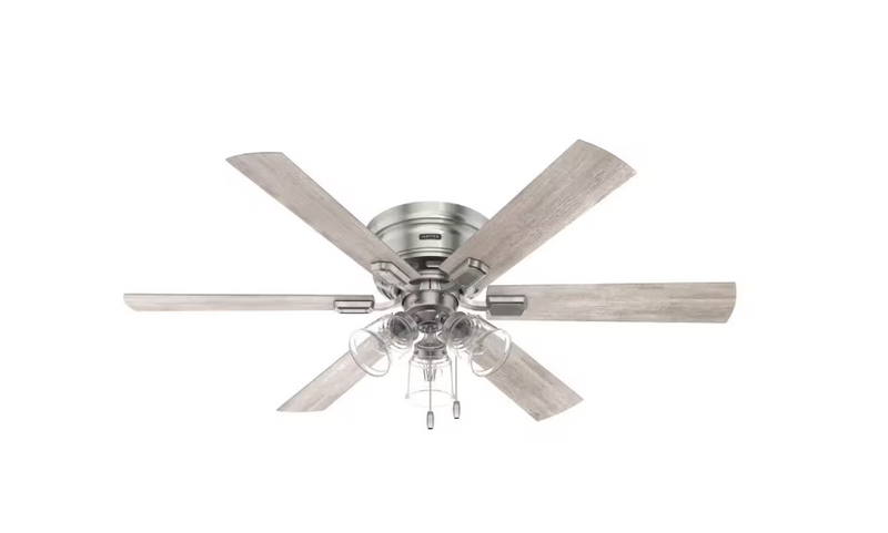 HUNTER FAN COMPANY ALVARADO 52" CEILING FAN LIGHT KIT - BRUSHED NICKEL - Like New