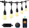 HBN YJ-312-30 96ft Outdoor String Lights Smart, 30 LEDs, Dim, Warm White - Black - Like New