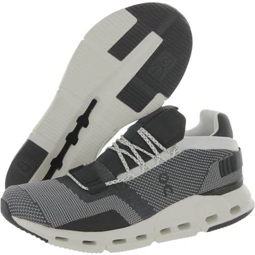 26.99265 ON CLOUDNOVA MEN'S SNEAKERS BLACK/WHITE SIZE 7.5 - Like New