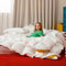 BEVINK Feather Down Comforter Queen/Full Size Solid White All Seasons - Brand New