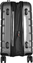 Olympia U.S.A. Nema Expandable Hardside Spinner Luggage TSA Lock 22 inch - Black - Like New