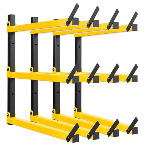 GREENER Lumber Storage Rack Folding Wood Storage Racks Wall-Mounted Metal Racks - Like New