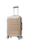 Rockland Irvine Hardside Spinner Wheel Luggage, Champagne, 19", 23", 27" - New New